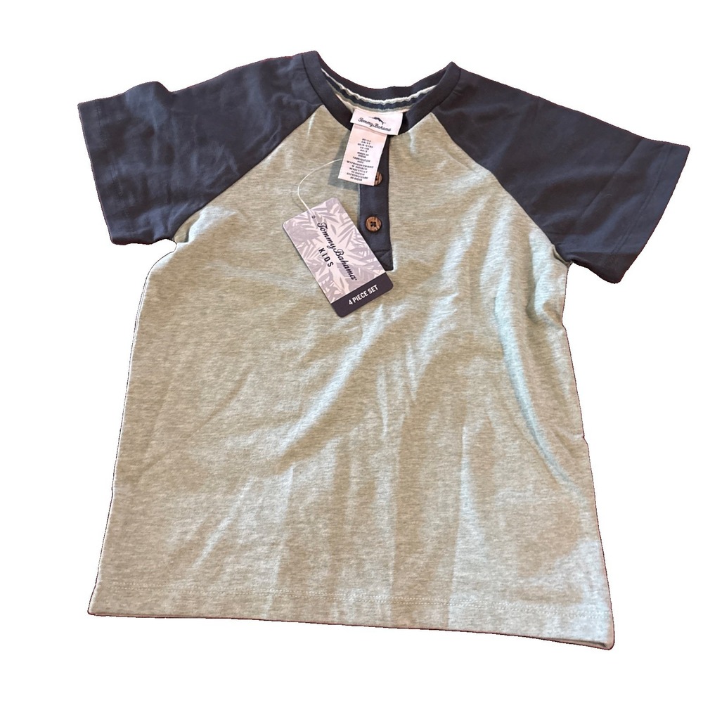 NWT Tommy Bahama Kids Boys T Shirt Green & Grey Size‎ 5T Kristin